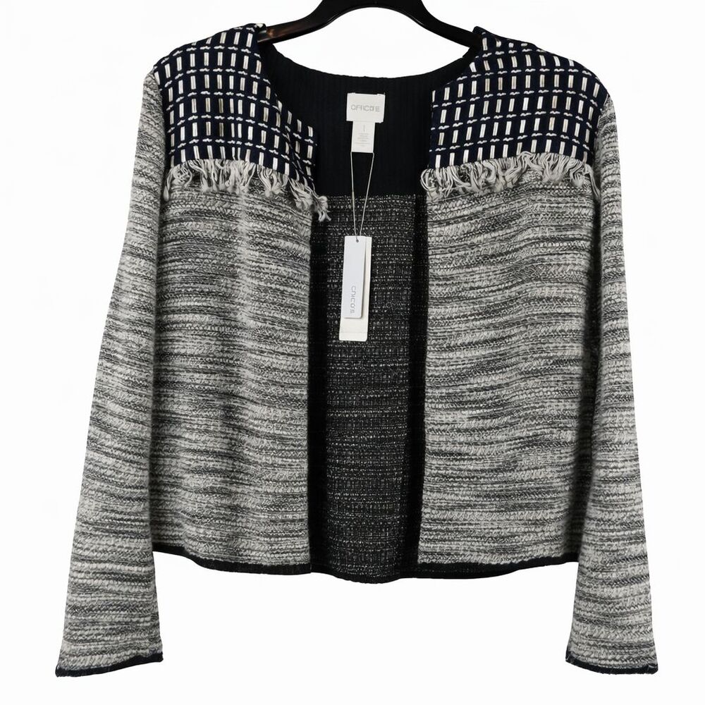 New Chicos Novelty Pieced Jacket Blazer Size Medium